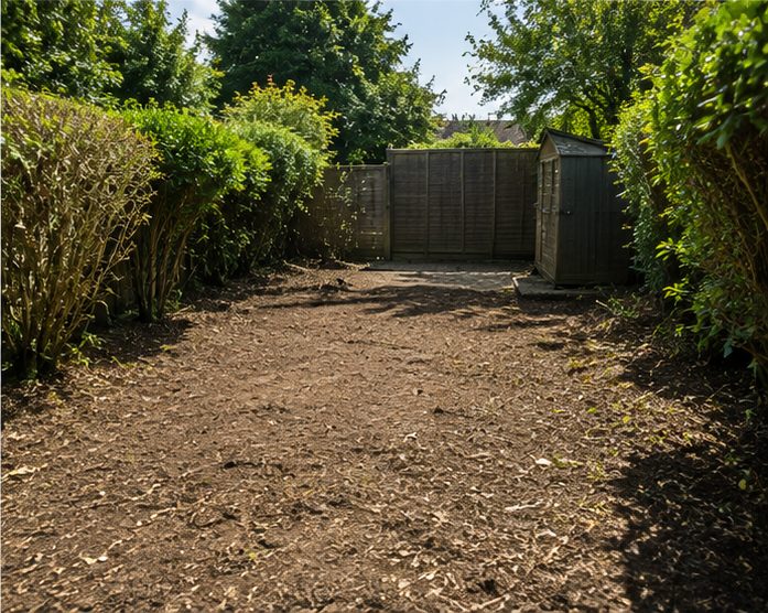 Completed garden clearance work