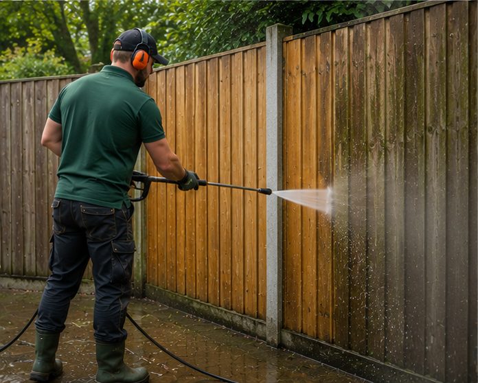 Power Washing carried out by J Lamb Tree Surgery