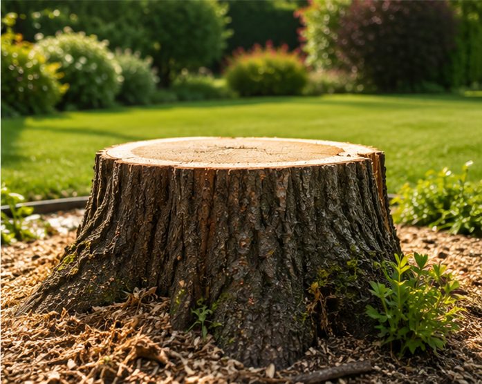 Completed tree surgery work